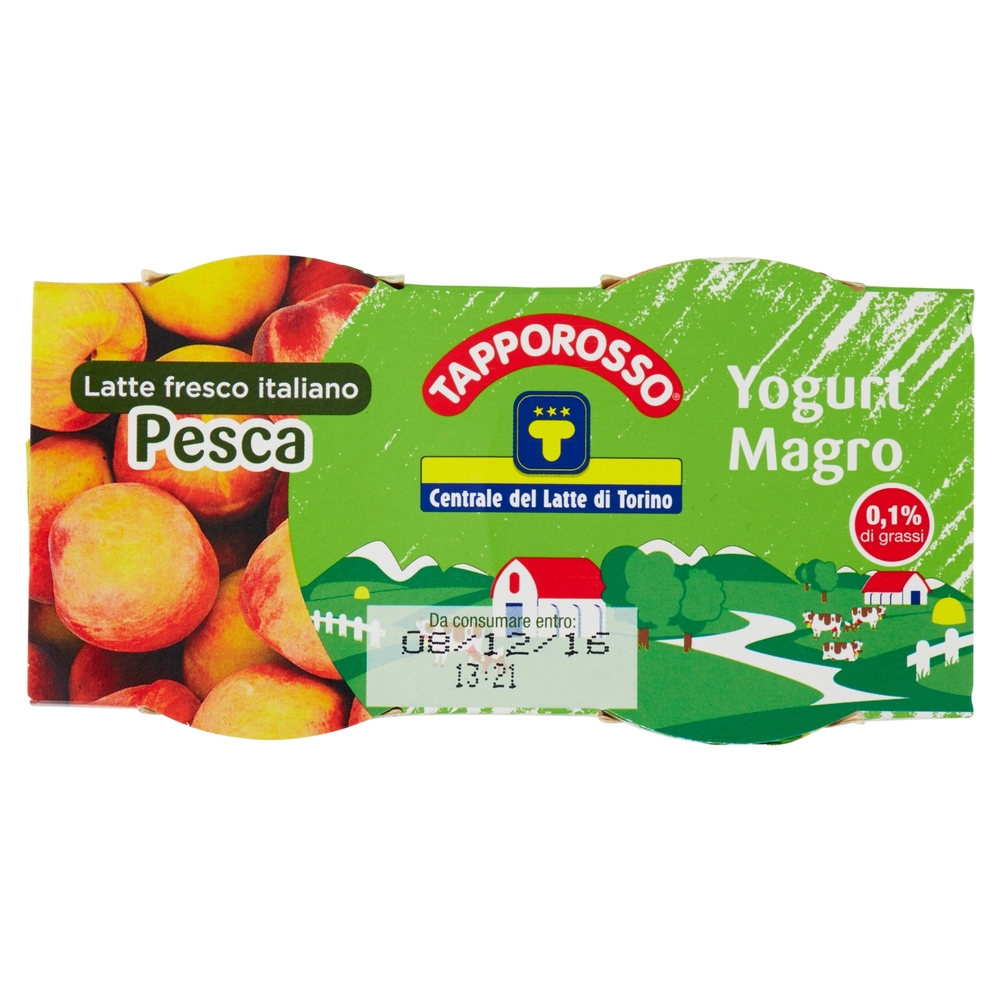 Yogurt Magro alla Pesca, 2x125 g